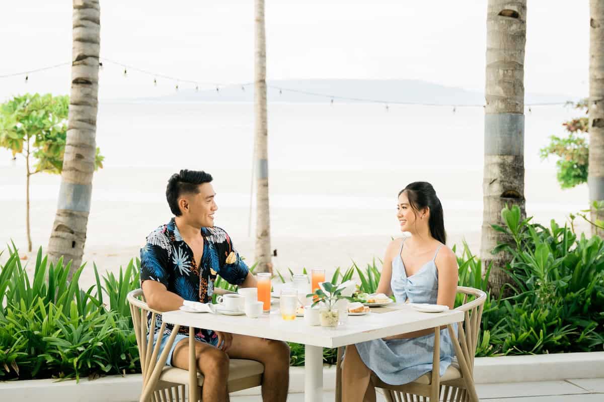 Couple dining